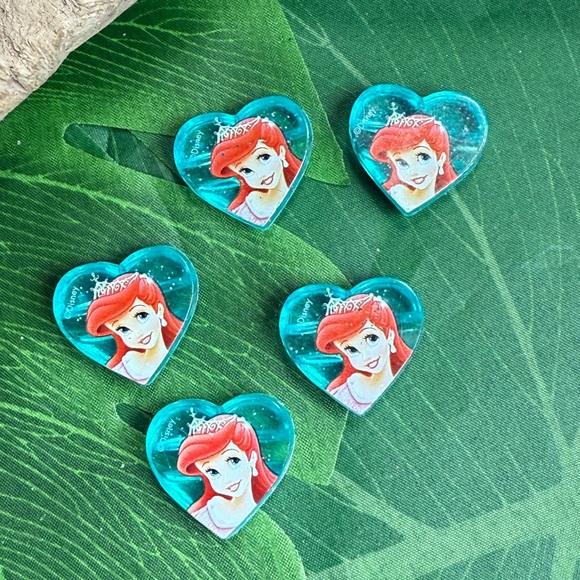VINTAGE Disney Ariel The Little Mermaid DIY Hair bows Ties Crafting Hearts - Picture 1 of 14